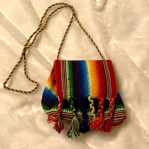 Handmade crocheted purse from Guatemala
